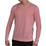 Mens HUGO BOSS Soft Ribbed Stretch Sweater - 100% PREMIUM COTTON (Large, Pink)