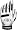 Easton Typhoon Batting Glove White/Black - Small