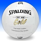 SPALDING TF18 GOLD LEATHER OUTDOOR VOLLEYBALL