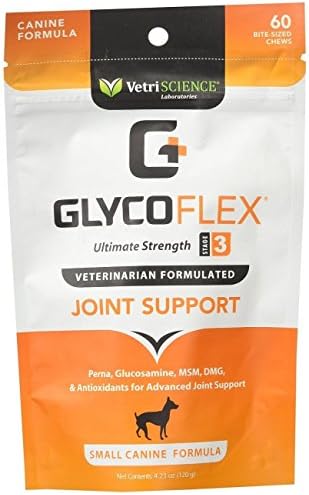 Glyco-Flex III Canine Bite-Size Chews for Dogs, 60 Bite-Sized Chews, New, Free Shipping