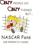 CRAZY PEOPLE DO CRAZY THINGS BUT NASCAR Fans ARE PERFECTLY SANE! Apron (Various Colors Available)