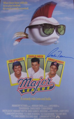 Corbin Bernsen Signed Major League Cleveland Indians Movie Poster - Authentic Celebrity Autographed