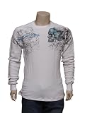 MONARCHY Mens Yakuzi Thermal Shirt in White