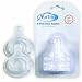 Nurtria BPA Free Wideneck Bottle Nipples, Vari Flow, 2 Pack, Silicone
