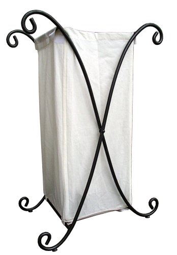 PTC Home  &  Garden Joker Hamper with Canvas, Pewter