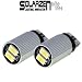 Solarzen T10 2x5630 CANBUS SMD LED Bulb White Light Lamp (Heat sink structure). Pair. Retail Package