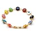 14K Gold Vermeil Evil Eye Bracelet, Multicolor title=