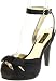 Pleaser Women’s Bettie-04/B Ankle-Strap Sandal,Black Satin,8 M US