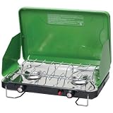 Portable Camping Stove Deluxe 2 Burner Propane Stove Table Top Two Burner Outdoor Stove