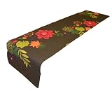 Best Price Autumn Flora Brights Table Runner, Brown, 6-Ft