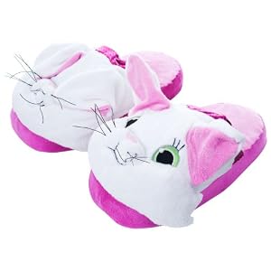 Silly Slippeez Kitty Cat Plush Slippers