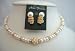 Handmade Choker made w/ Genuine FreshWater Pearls Rondells Gold Plated Pendant Necklace Set (BRAND NEW)