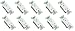 Altus SSRE-6-WH10 15-Amp-120 Volt AC Commercial Grade Decorator Duplex Receptacle, 10-Pack, White