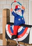 Uncle Sam Inflatable Mailbox Cover 4th July Memorial Day Decoration - B0017JTXIS