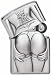 Garten & Freizeit : Zippo Benzinfeuerzeug Feuerzeug Motiv Stocking Girl Trick - das Zippo mit dem gewissen Extra!