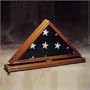 Flag Case with Carmel Oak Finish