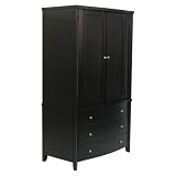 Merlot TV Armoire- Deep Black