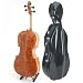 Cecilio CCO-600 Oil Finish Highly Flamed Solid Wood Size 4/4 Cello Outfit
