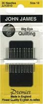 Big Eye Quilting Hand Needles-Size 10 20/Pkg