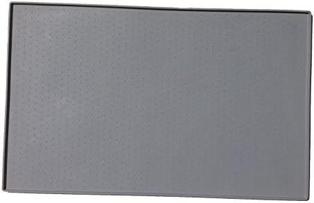 Pet Food Mat - Premium FDA Grade Silicone (gray and Blue Colors)-Our Silicone Pet Feeding Mat comes with 100% Satisfaction Guaranteed - Protect floors from spills with this 18.5" x 11.5" Dog Food Mat