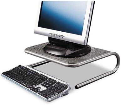 Allsop 27021 Metal Art Jr. Monitor Stand, 11-Inch x 14 1/2-Inch x 4 1/2-Inch, Pewter