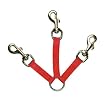 Guardian Gear 4-Inch Nylon 3-Way Small Dog Coupler with Nickel Plated Swivel Clip, Red