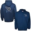 Tennessee Titans Navy Blue Touchback Full Zip Hoody Sweatshirt