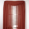 Elegance Sheer Voile Cranberry 216 Inch Scarf