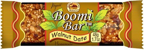 Boomi Bar Walnut Date, 1.7-Ounce Bars (Pack of 24) by Breakfast Bars