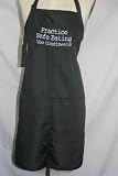 Black Embroidered Apron Practice Safe Eating, Use Condiments