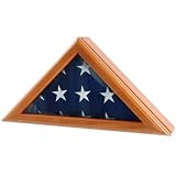 Commander Deluxe Flag Display Case for 3ft x 5ft Flag - Oak