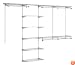 Rubbermaid 3H89 Configurations 4-to-8-Foot Deluxe Custom Closet Kit, Titanium