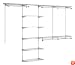 Rubbermaid 3H89 Configurations 4 to 8 Foot Deluxe Custom Closet Kit, Titanium
