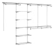 Rubbermaid Configurations 4- to 8-Foot Deluxe Custom Closet Kit, Titanium #3H8900