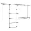 Rubbermaid 3H89 Configurations 4-to-8-Foot Deluxe Custom Closet Kit, Titanium