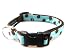 Small Blue/Brown Dot - Nylon Webbing Dog Collar: 5/8" wide, Adjusts 10-14".,-1