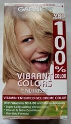 Garnier 100% Color Vitamin-Enriched Gel Cr&egrave;me, 901 Light Natural Blonde