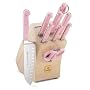 Mundial 5100 Series 10-Piece Knife Set with Block, Pink