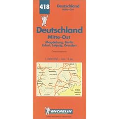 Michelin Germany Mideast Map No. 544 (Michelin Maps & Atlases)