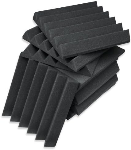 Green Gizmo 2" Acoustic Wedge Panel Charcoal (24 Pack)