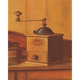 Coffee Grinders Art Poster Print by Caroline Wiens, 8x10