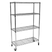 Seville Chrome 4-Tier Shelving Unit