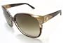 CHRISTIAN DIOR Diorline Sunglasses Striped Brown Gold I5M CC Shades