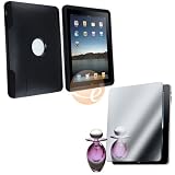 Black Otterbox Commuter Case [OEM] + Mirror Screen Protector for Apple iPad