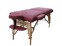 BestMassage Two Fold Burgundy Portable Massage Table, Have the same table in Black, Burgundy, Pink, Cream, Purple, this is for Burgundy only