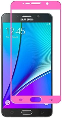 [Edge to Edge] TT Components Galaxy Note 5 Tempered Glass [Anti-fingerprints][Ultra-clear] Thinnest 0.26mm [Bubble Free] Samsung Note 5 Screen Protector Full Coverage (Pink)