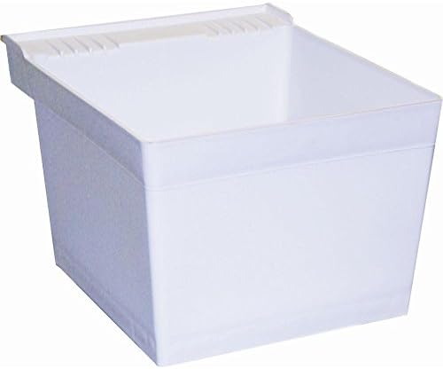 Crane Plumbing L1100 L1 Laundry Tub (Single Wallhung), White