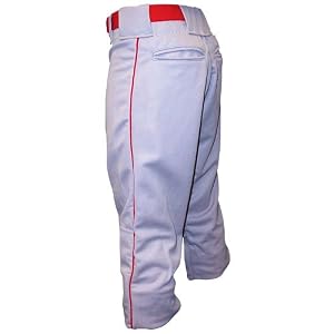 Baseball Pant with Piping - Adult - Grey Scarlet - Baseball by 