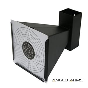 14CM STEEL TARGET HOLDER CATCHER + 10 TARGETS AIR RIFLE PELLET TRAP SHOOTING AIRSOFT