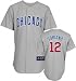 Men`s Chicago Cubs #12 Alfonso Soriano Road Replica Jersey
